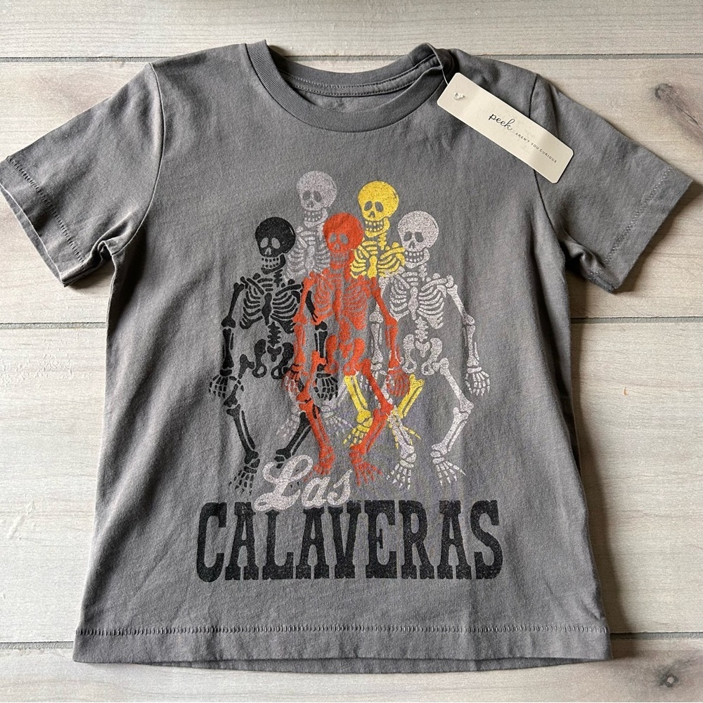 NWT Peek Gray Las Calaveras Tee Shirt - Picture 1 of 3